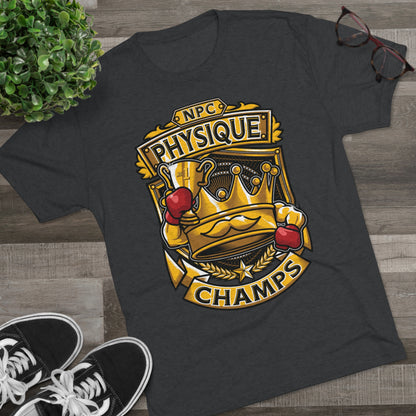 NPC PHYSIQUE CHAMPS  - PREMIUM SOFT - Unisex Tri-Blend Crew Tee (Next Level 6010)
