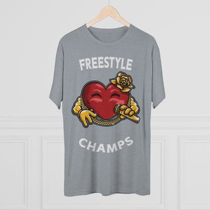 FREESTYLE CHAMPS  - PREMIUM SOFT - Unisex Tri-Blend Crew Tee (Next Level 6010)