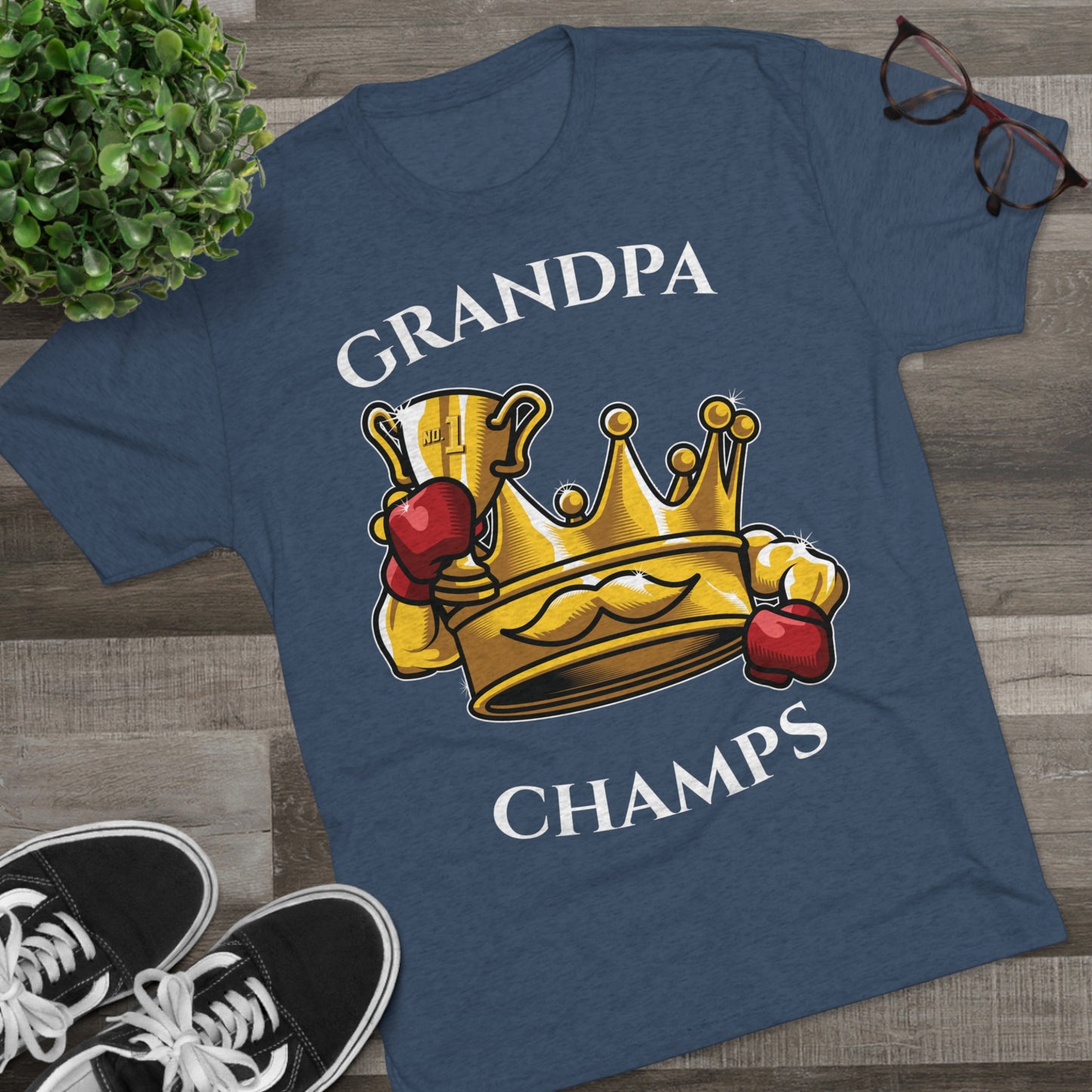 GRANDPA CHAMPS  - PREMIUM SOFT - Unisex Tri-Blend Crew Tee (Next Level 6010)
