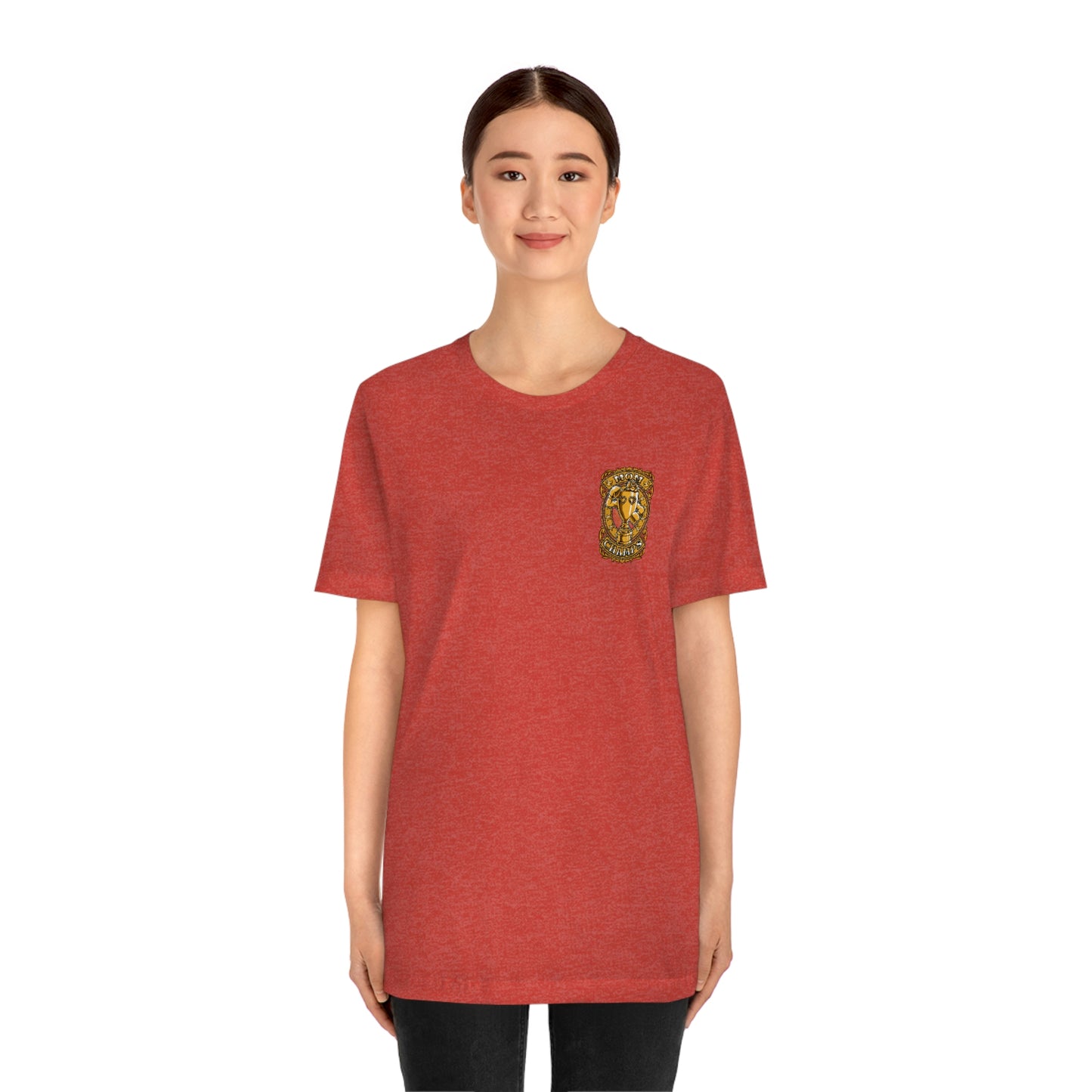 Mom Champs (Gold -Front & Back)! Unisex Jersey Short Sleeve Tee (Bella+Canvas)