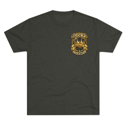 GOLF CHAMPS (Small Logo)  - PREMIUM SOFT - Unisex Tri-Blend Crew Tee (Next Level 6010)