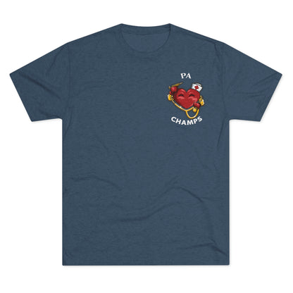 PA CHAMPS (Small Logo) - PREMIUM SOFT - Unisex Tri-Blend Crew Tee (Next Level 6010)