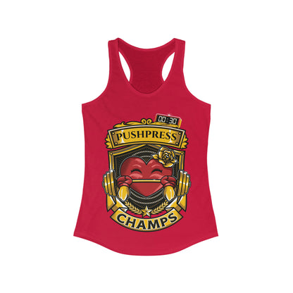 PUSHPRESS CHAMPS  - Women's Ideal Racerback Tank