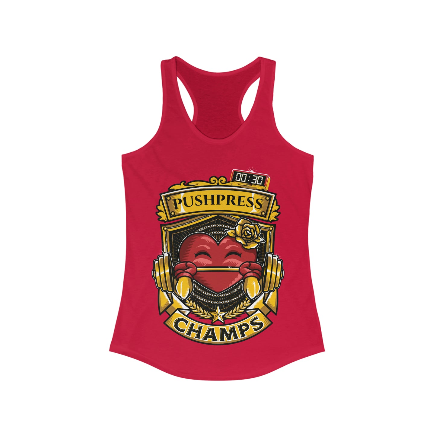 Copy of PUSHPRESS CHAMPS  - Women's Ideal Racerback Tank