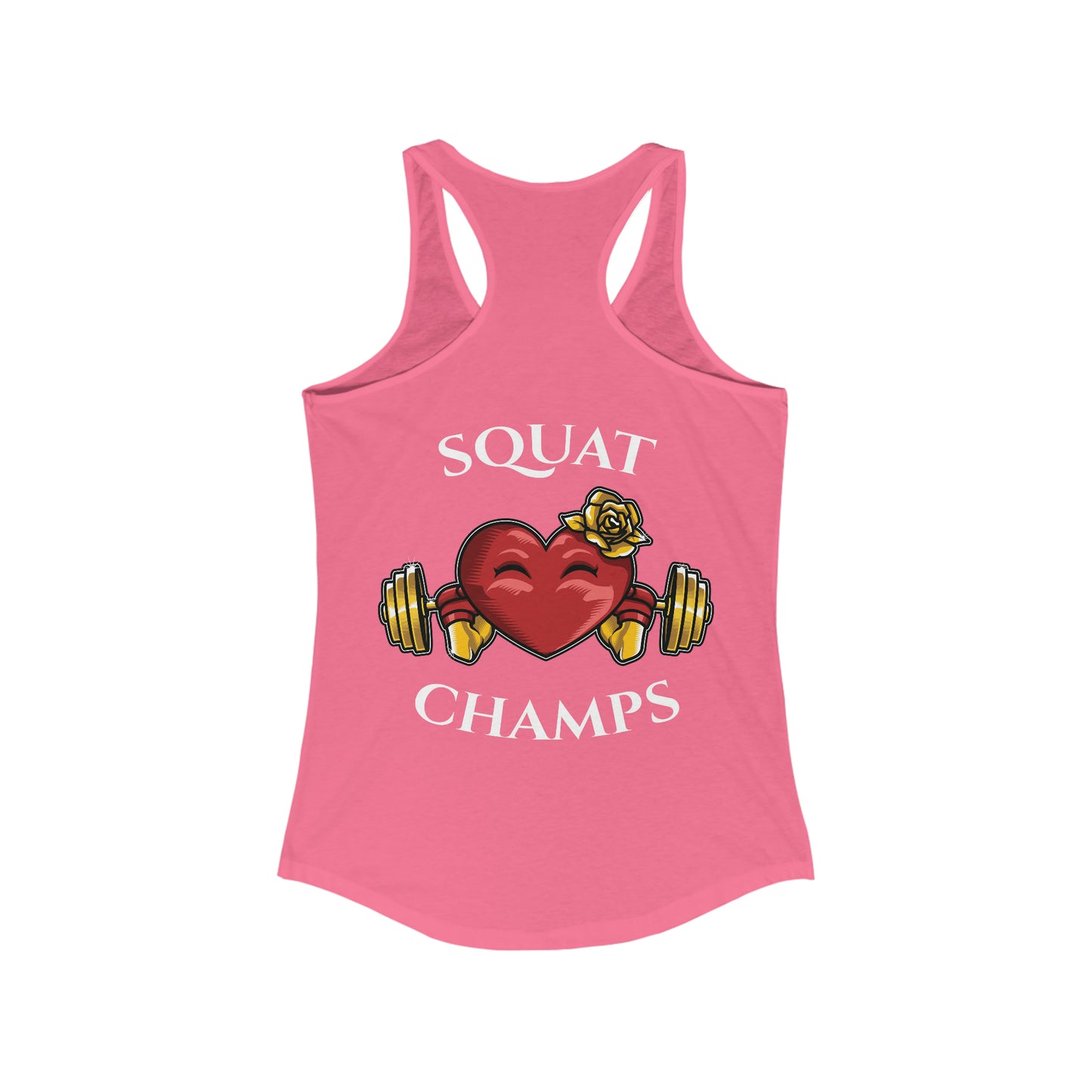 SQUAT CHAMPS (Back design) - Women's Ideal Racerback Tank