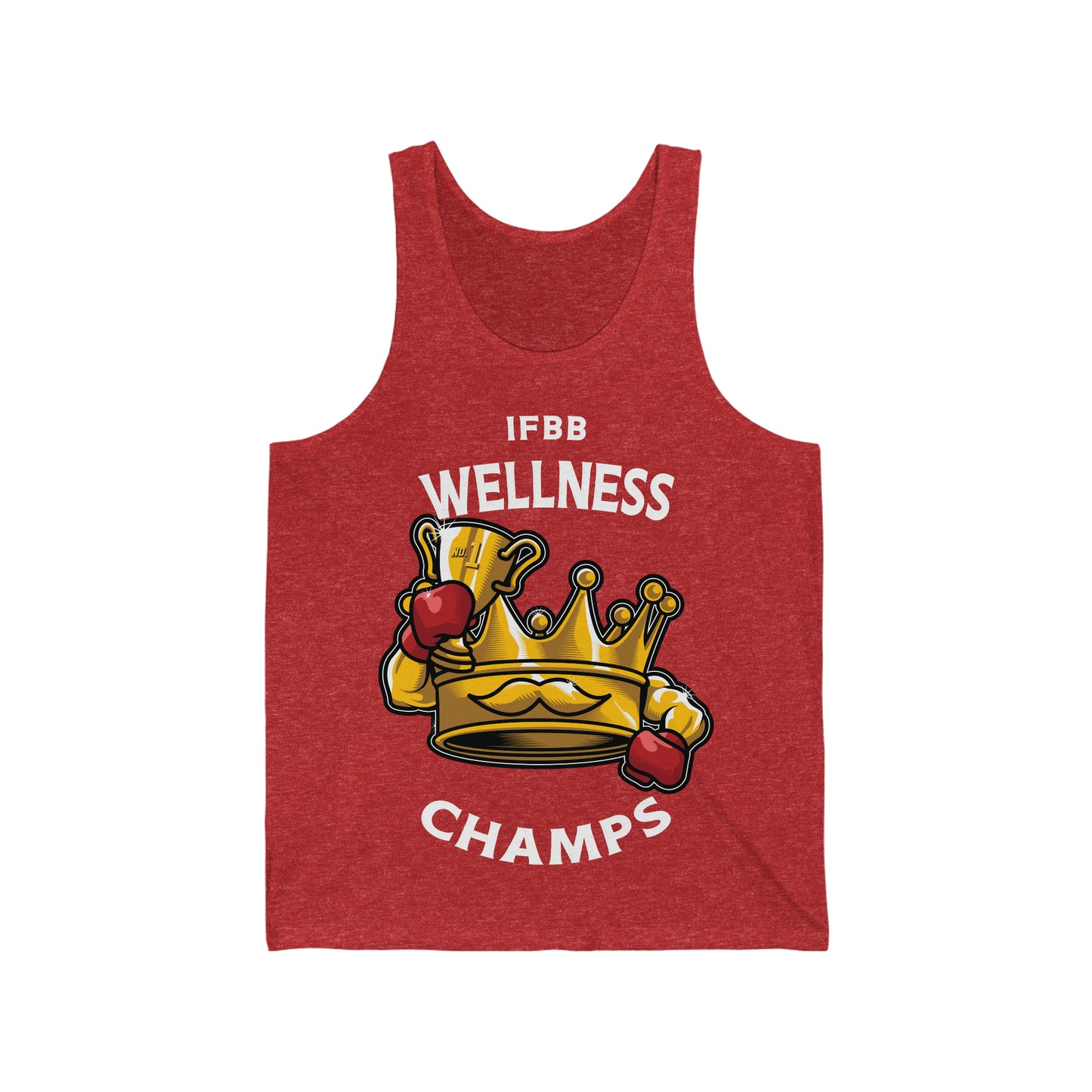 IFBB WELNESS CHAMPS (v2) - PREMIUM SOFT - Unisex Jersey Tank (Bella+Canvas 3480)