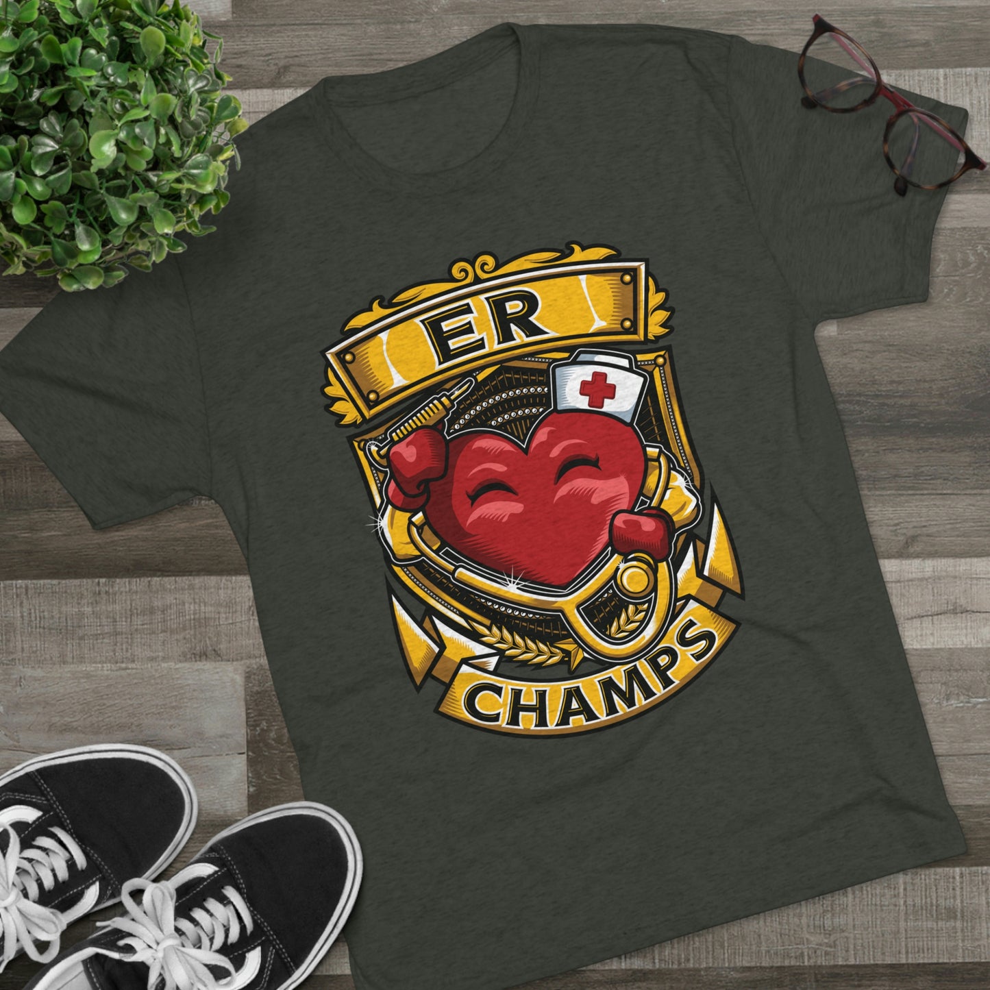 ER CHAMPS - PREMIUM SOFT - Unisex Tri-Blend Crew Tee (Next Level 6010)
