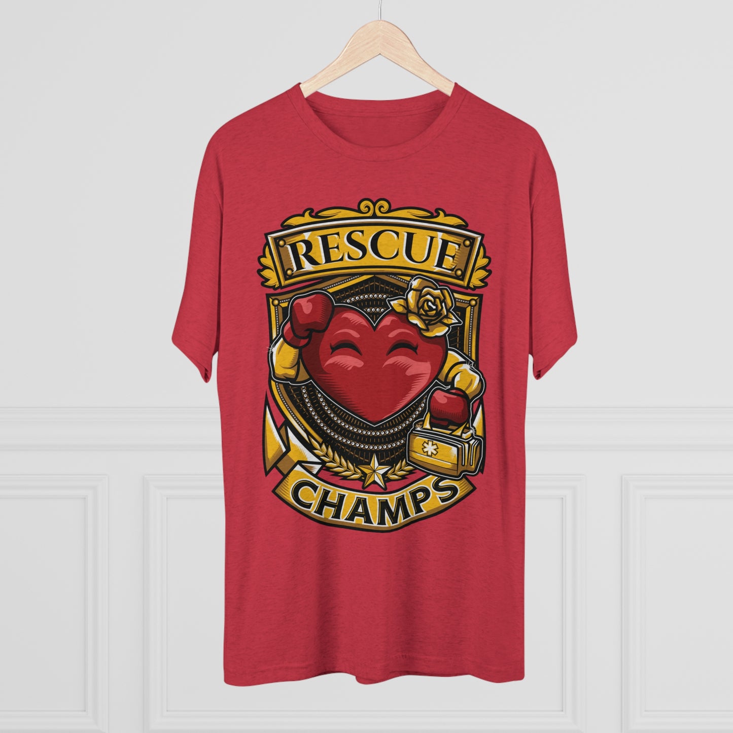 RESCUE CHAMPS  - PREMIUM SOFT - Unisex Tri-Blend Crew Tee (Next Level 6010)