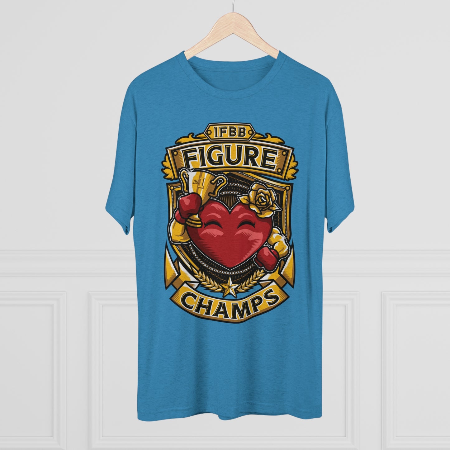 IFBB FIGURE CHAMPS  - PREMIUM SOFT - Unisex Tri-Blend Crew Tee (Next Level 6010)