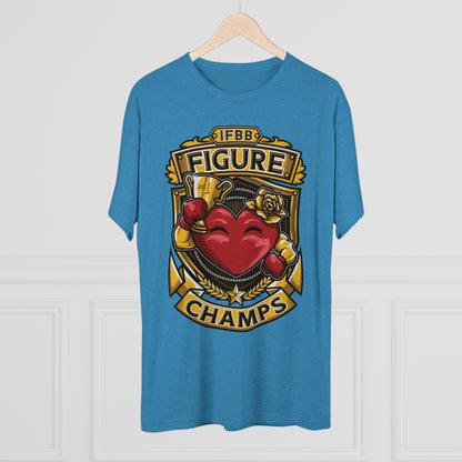 IFBB FIGURE CHAMPS  - PREMIUM SOFT - Unisex Tri-Blend Crew Tee (Next Level 6010)