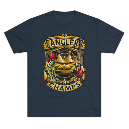 ANGLER CHAMPS - PREMIUM SOFT - Unisex Tri-Blend Crew Tee (Next Level 6010)