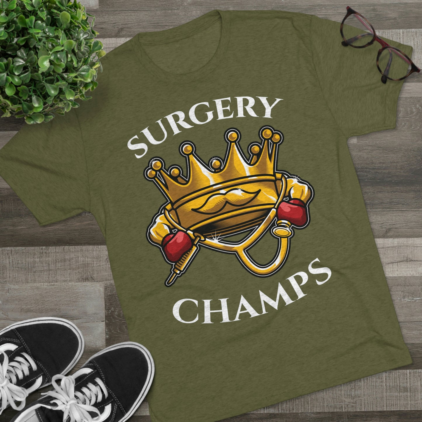 SURGERY CHAMPS - PREMIUM SOFT - Unisex Tri-Blend Crew Tee (Next Level 6010)