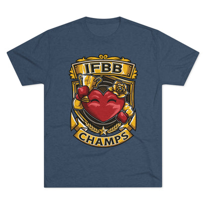 IFBB CHAMPS  - PREMIUM SOFT - Unisex Tri-Blend Crew Tee (Next Level 6010)