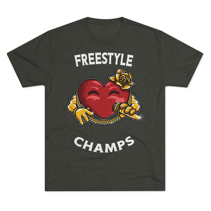 FREESTYLE CHAMPS  - PREMIUM SOFT - Unisex Tri-Blend Crew Tee (Next Level 6010)