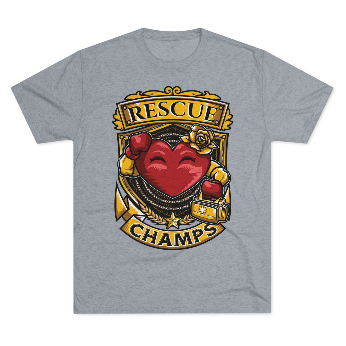 RESCUE CHAMPS  - PREMIUM SOFT - Unisex Tri-Blend Crew Tee (Next Level 6010)