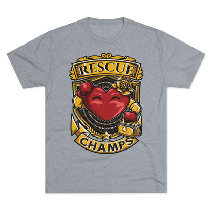 RESCUE CHAMPS  - PREMIUM SOFT - Unisex Tri-Blend Crew Tee (Next Level 6010)