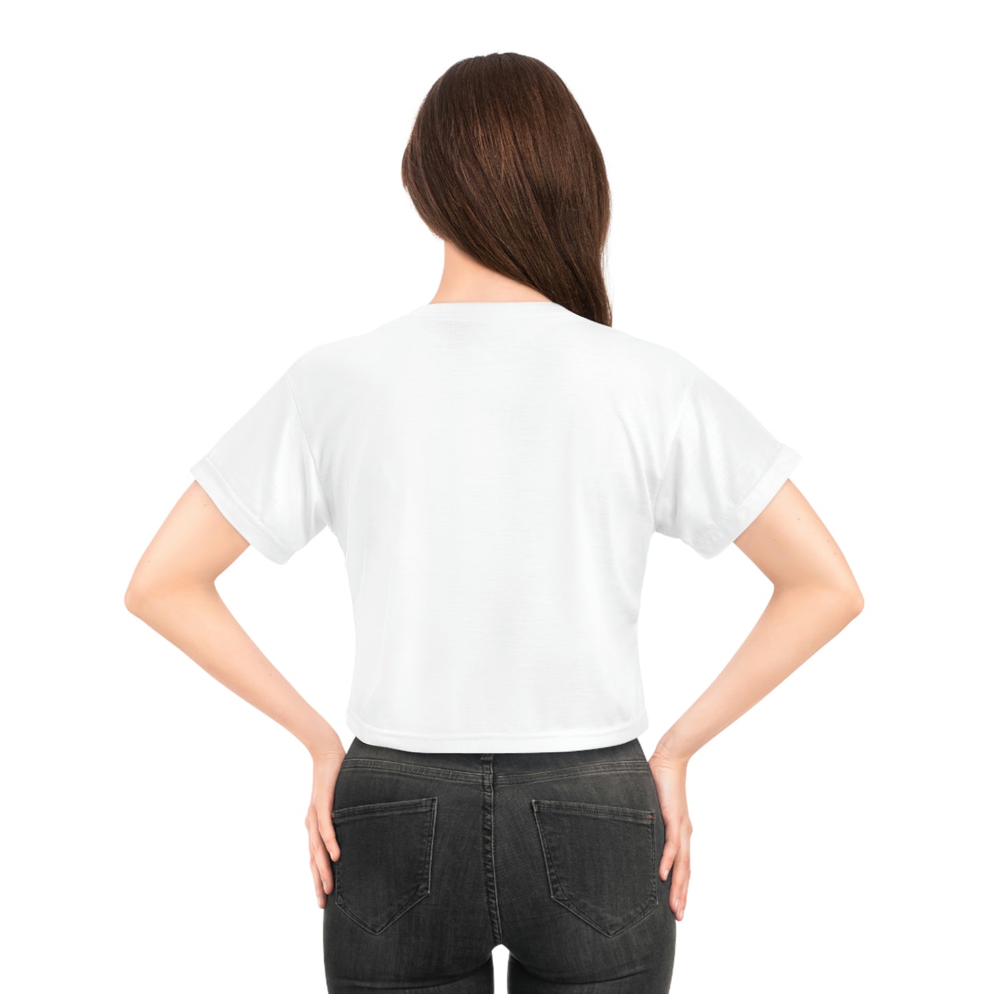 CROSSFIT CHAMPS (White) - Crop Tee (AOP)