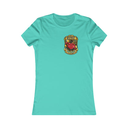 NPC BODY BUILDING CHAMPS! (Small Front Logo) - Women's Favorite Tee (Bella+Canvas)