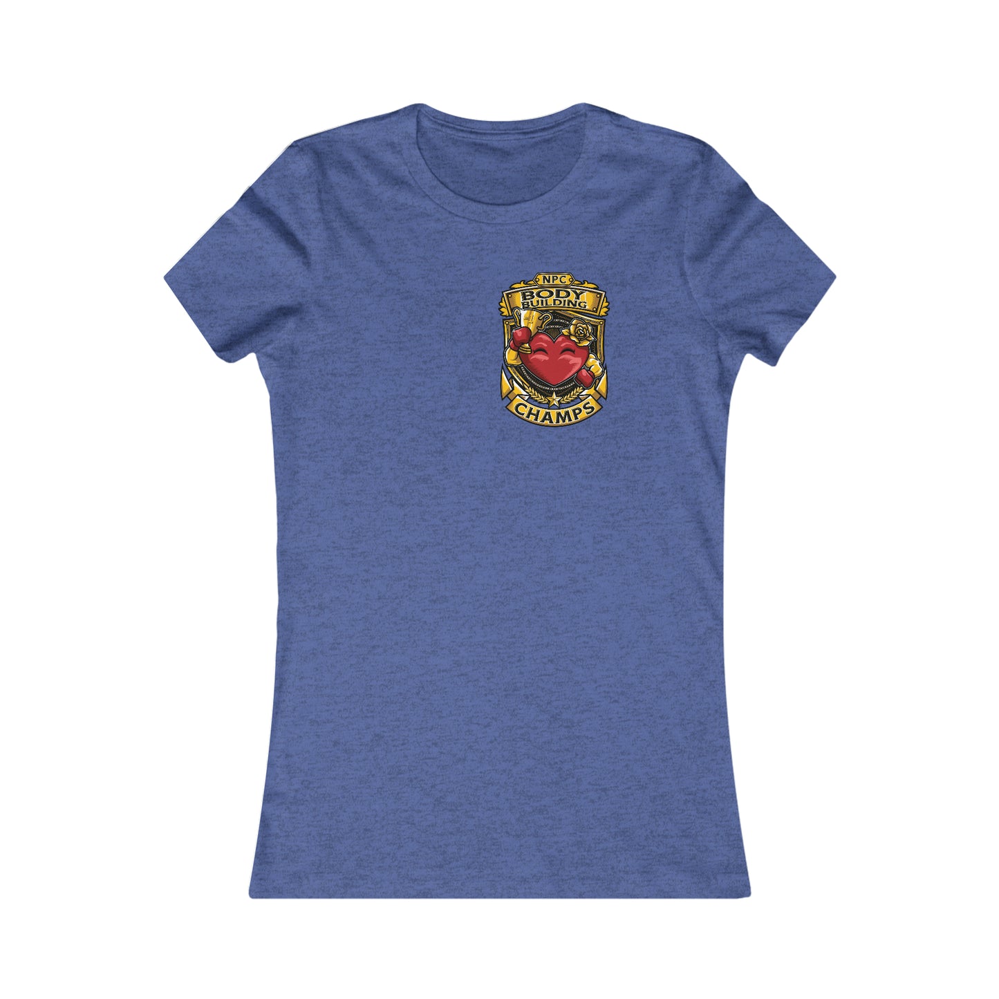NPC BODY BUILDING CHAMPS! (Small Front Logo) - Women's Favorite Tee (Bella+Canvas)