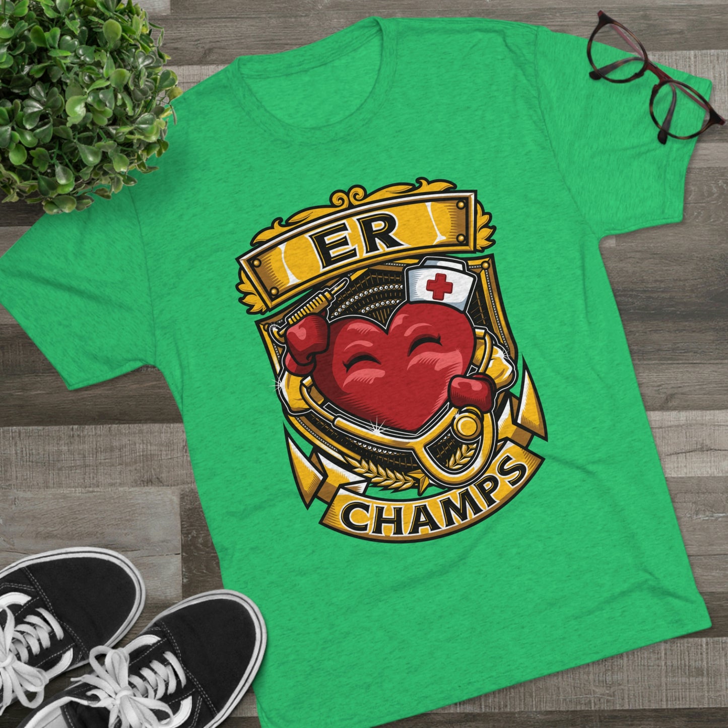 ER CHAMPS - PREMIUM SOFT - Unisex Tri-Blend Crew Tee (Next Level 6010)