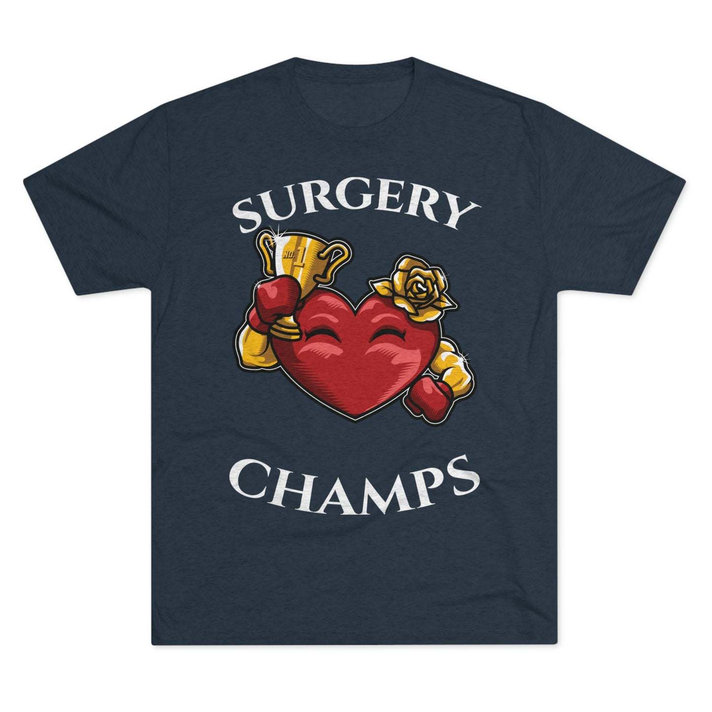 SURGERY CHAMPS (Alternate Logo)  - PREMIUM SOFT - Unisex Tri-Blend Crew Tee (Next Level 6010)