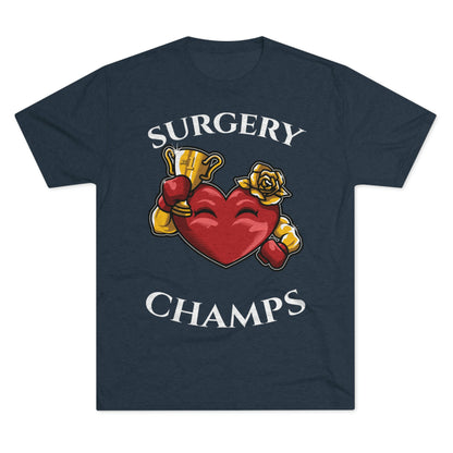 SURGERY CHAMPS (Alternate Logo)  - PREMIUM SOFT - Unisex Tri-Blend Crew Tee (Next Level 6010)