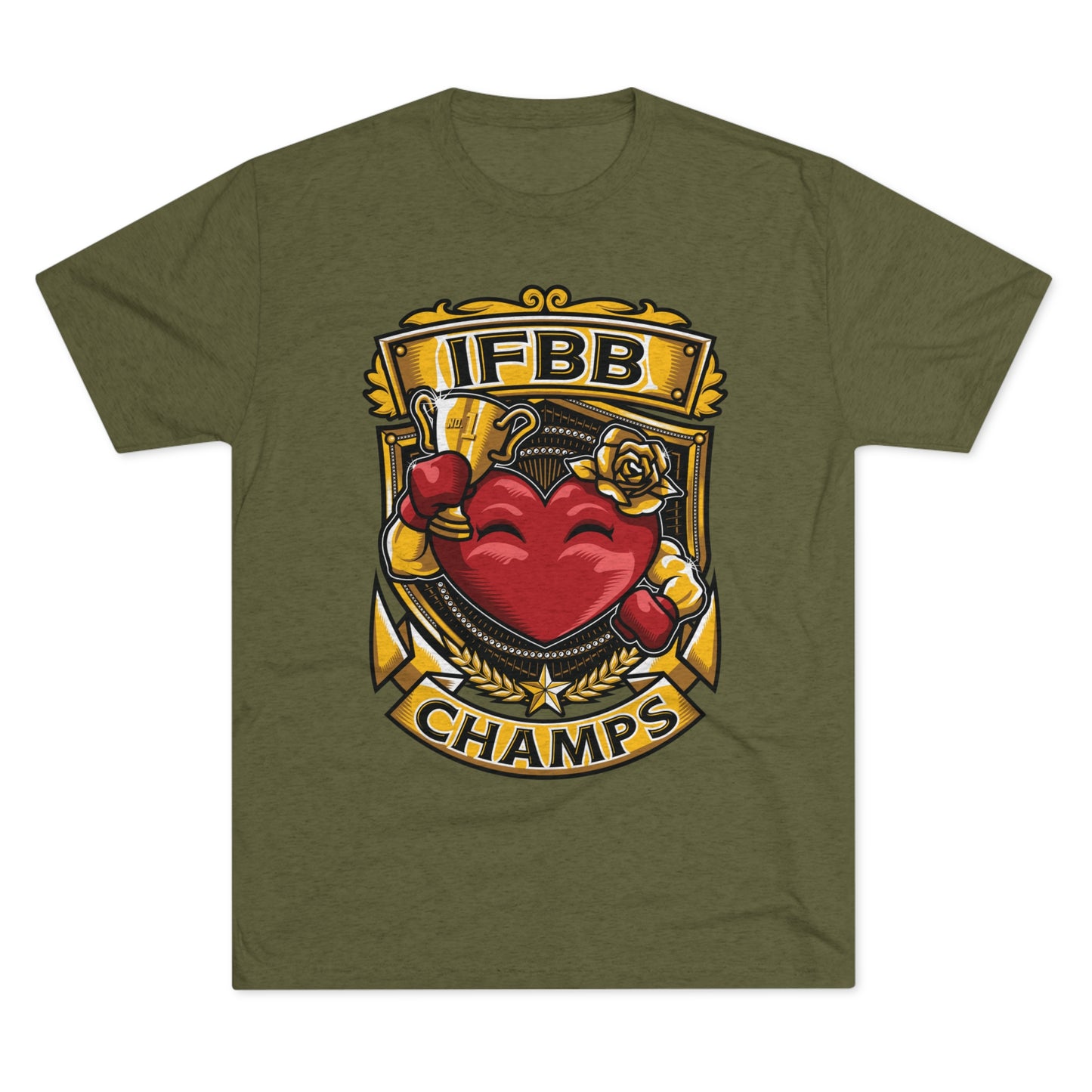 IFBB CHAMPS  - PREMIUM SOFT - Unisex Tri-Blend Crew Tee (Next Level 6010)