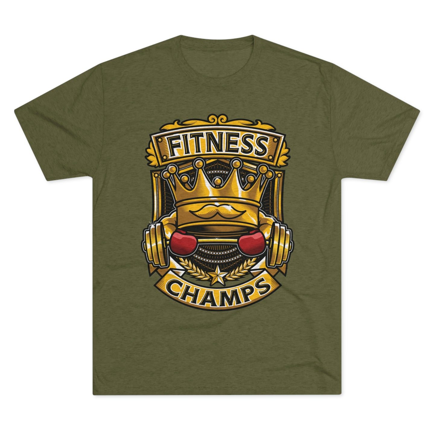 FITNESS CHAMPS - PREMIUM SOFT - Unisex Tri-Blend Crew Tee (Next Level 6010)