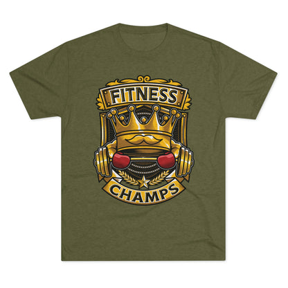 FITNESS CHAMPS - PREMIUM SOFT - Unisex Tri-Blend Crew Tee (Next Level 6010)