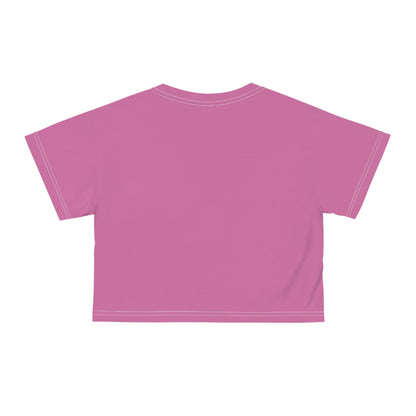 SQUAT CHAMPS (Pink) - Crop Tee (AOP)