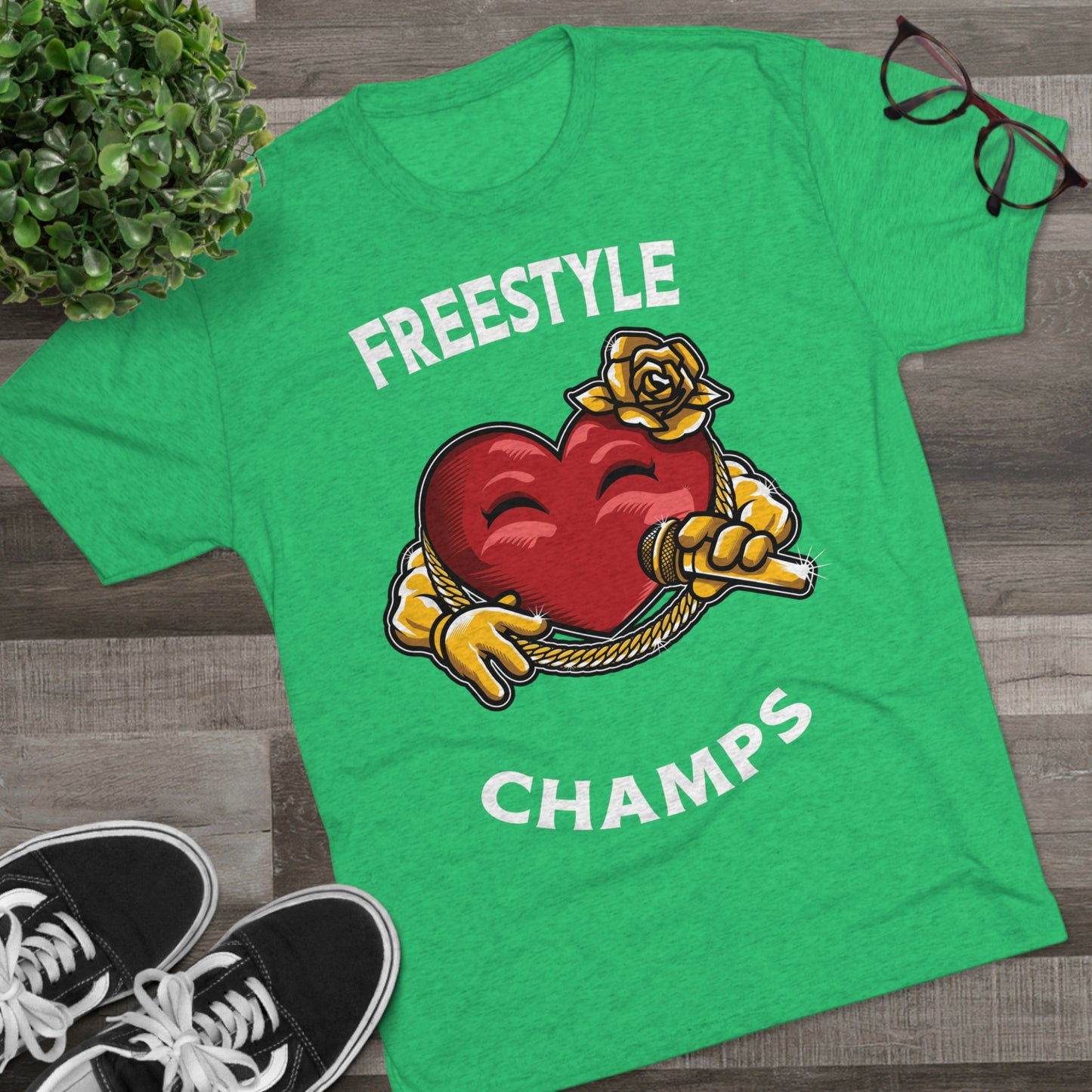 FREESTYLE CHAMPS  - PREMIUM SOFT - Unisex Tri-Blend Crew Tee (Next Level 6010)