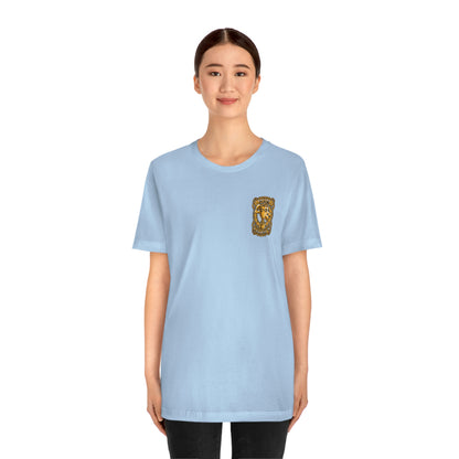 Mom Champs (Gold -Front & Back)! Unisex Jersey Short Sleeve Tee (Bella+Canvas)