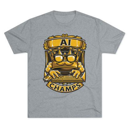 AI CHAMPS (Men) - PREMIUM SOFT - Unisex Tri-Blend Crew Tee (Next Level 6010)