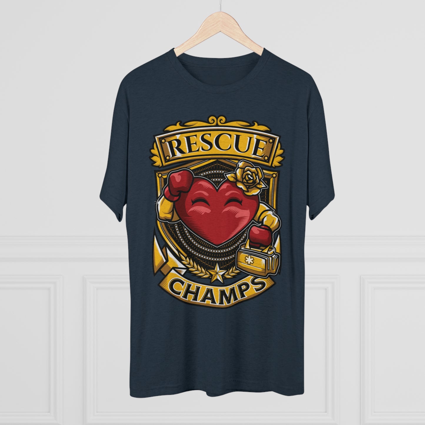 RESCUE CHAMPS  - PREMIUM SOFT - Unisex Tri-Blend Crew Tee (Next Level 6010)
