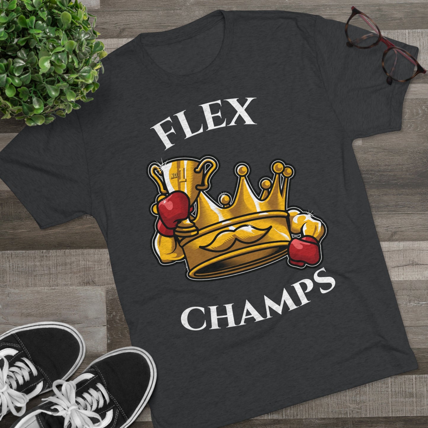 FLEX CHAMPS - PREMIUM SOFT - Unisex Tri-Blend Crew Tee (Next Level 6010)
