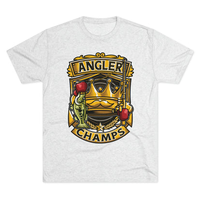 ANGLER CHAMPS - PREMIUM SOFT - Unisex Tri-Blend Crew Tee (Next Level 6010)