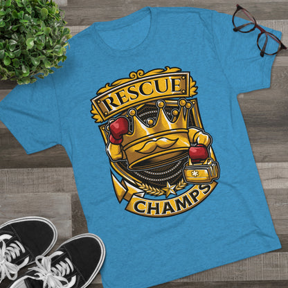 RESCUE CHAMPS  - PREMIUM SOFT - Unisex Tri-Blend Crew Tee (Next Level 6010)