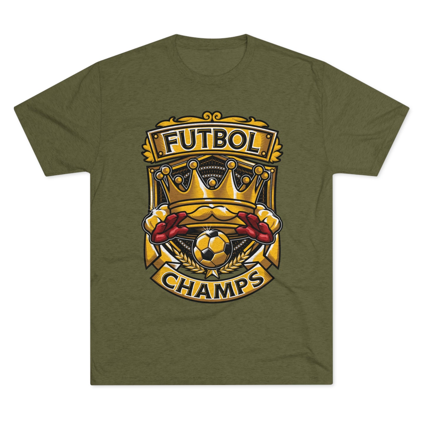 FUTBOL CHAMPS  - PREMIUM SOFT - Unisex Tri-Blend Crew Tee (Next Level 6010)