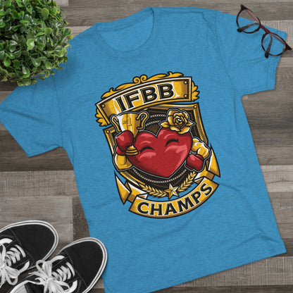 IFBB CHAMPS  - PREMIUM SOFT - Unisex Tri-Blend Crew Tee (Next Level 6010)