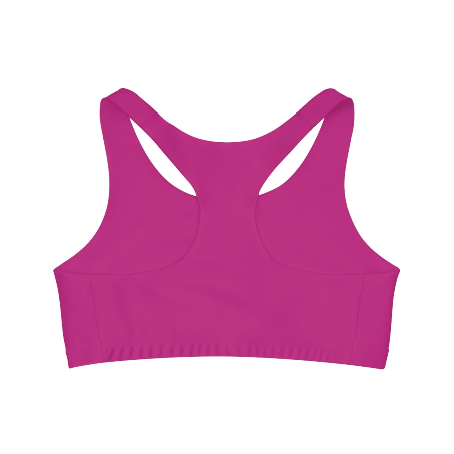 CROSSFIT CHAMPS - Center Logo - (Pink) - Seamless Sports Bra (AOP)