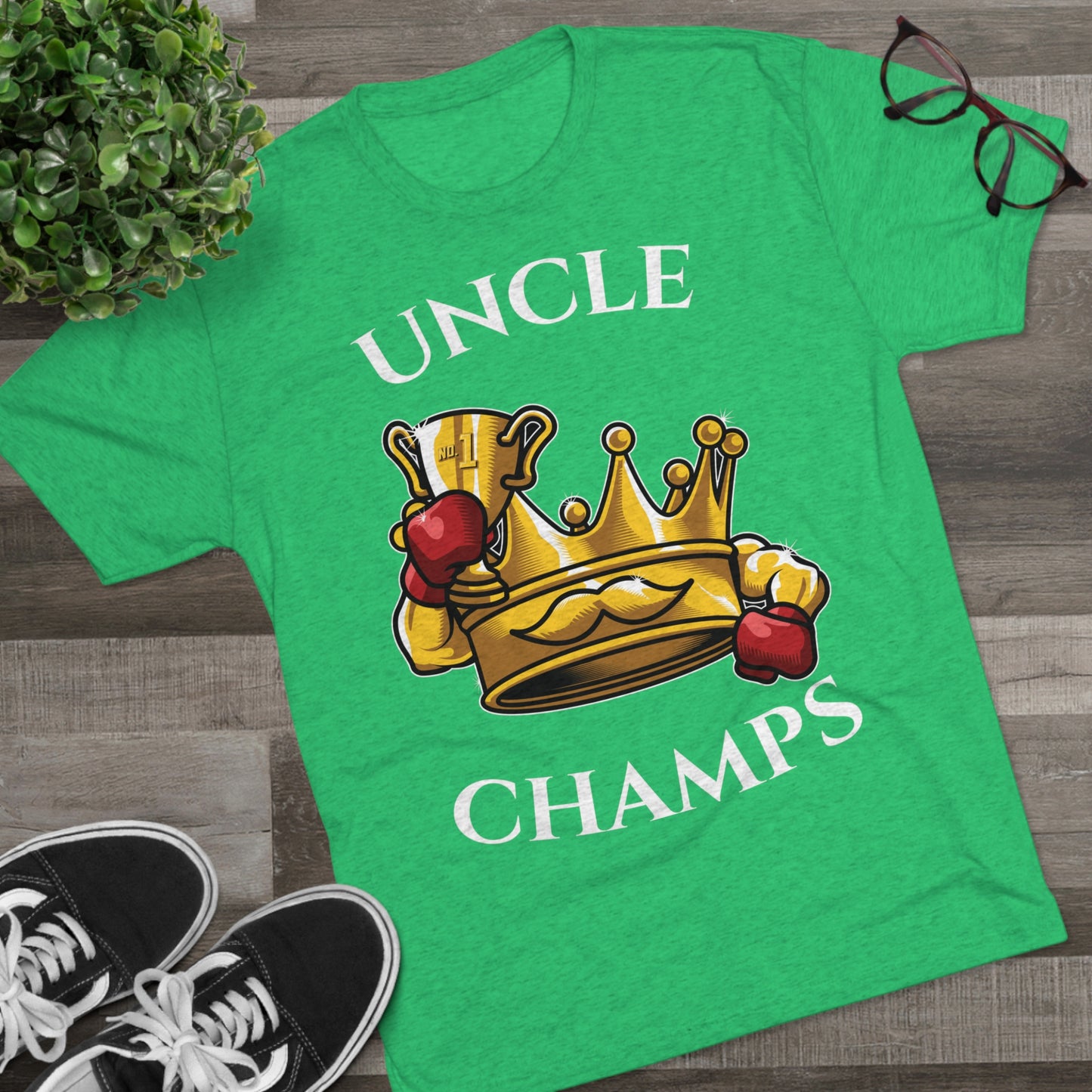 UNCLE CHAMPS  - PREMIUM SOFT - Unisex Tri-Blend Crew Tee (Next Level 6010)