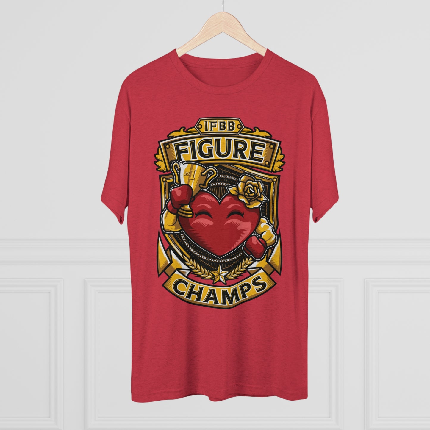 IFBB FIGURE CHAMPS  - PREMIUM SOFT - Unisex Tri-Blend Crew Tee (Next Level 6010)