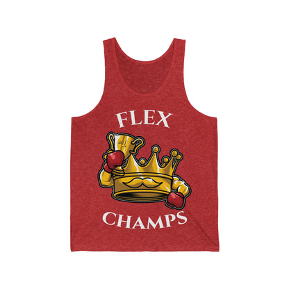 FLEX CHAMPS - PREMIUM SOFT - Unisex Jersey Tank (Bella+Canvas 3480)