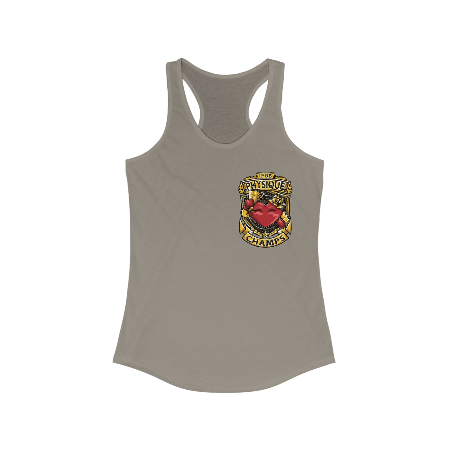 IFBB PHYSIQUE CHAMPS (Small Logo) - Women's Ideal Racerback Tank