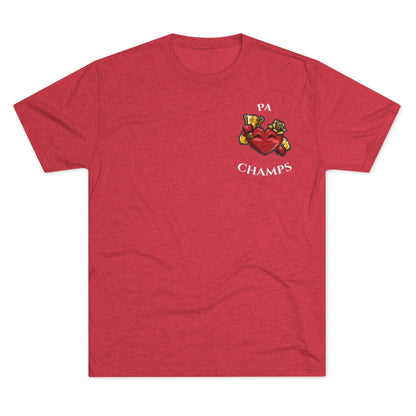 PA CHAMPS (Alternate Small Logo) - PREMIUM SOFT - Unisex Tri-Blend Crew Tee (Next Level 6010)
