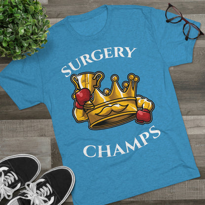 SURGERY CHAMPS (Alternate Logo) - PREMIUM SOFT - Unisex Tri-Blend Crew Tee (Next Level 6010)