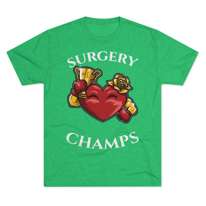 SURGERY CHAMPS (Alternate Logo)  - PREMIUM SOFT - Unisex Tri-Blend Crew Tee (Next Level 6010)