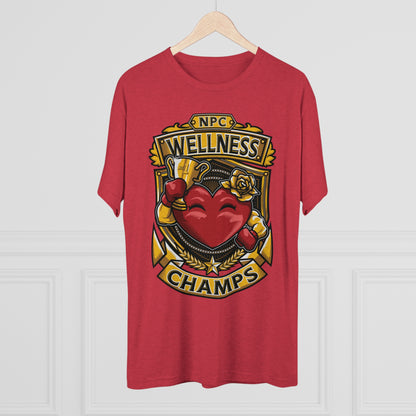 NPC WELLNESS CHAMPS  - PREMIUM SOFT - Unisex Tri-Blend Crew Tee (Next Level 6010)
