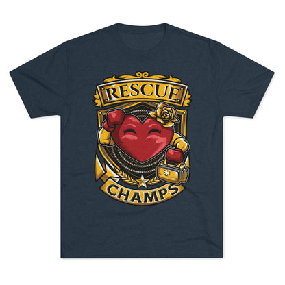 RESCUE CHAMPS  - PREMIUM SOFT - Unisex Tri-Blend Crew Tee (Next Level 6010)