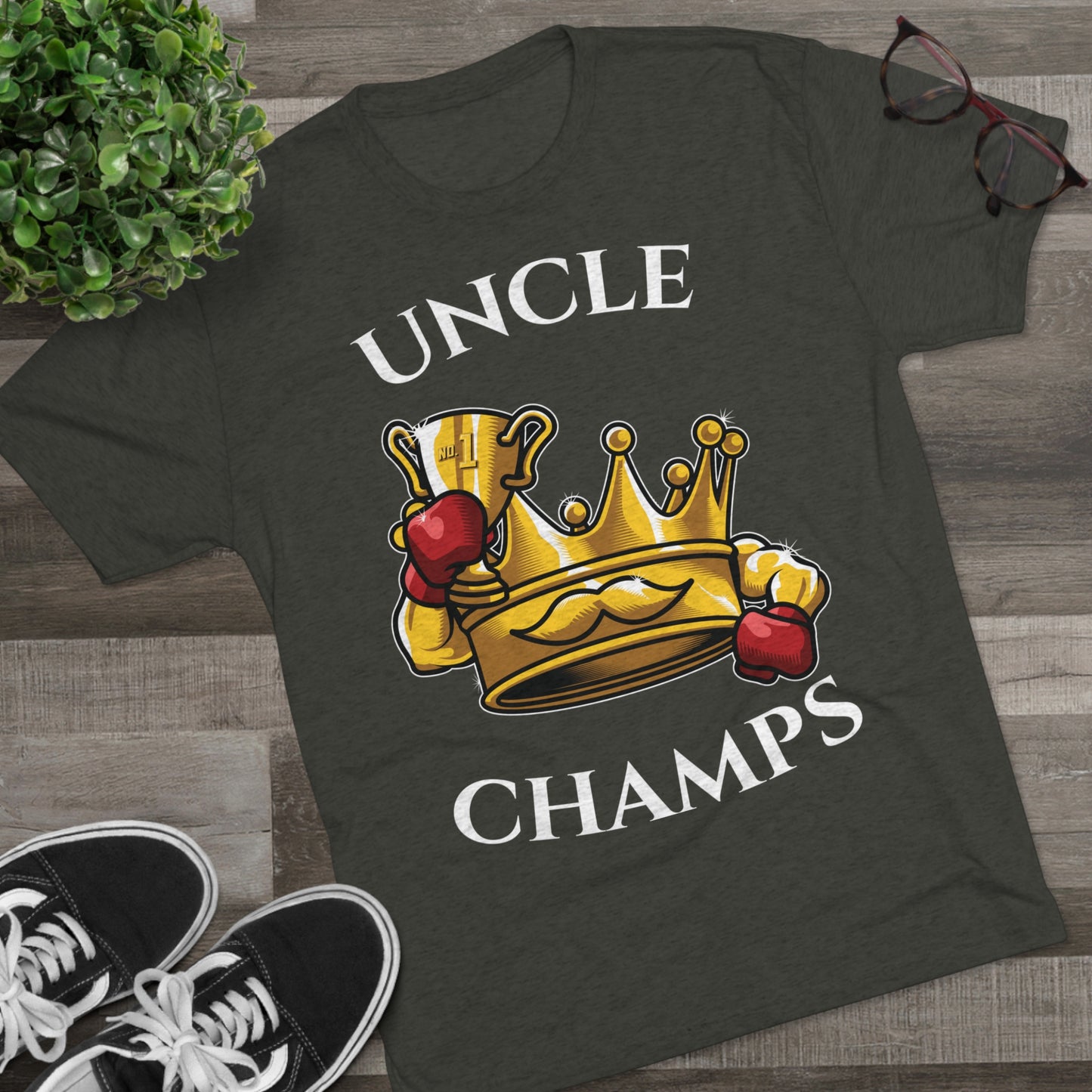 UNCLE CHAMPS  - PREMIUM SOFT - Unisex Tri-Blend Crew Tee (Next Level 6010)